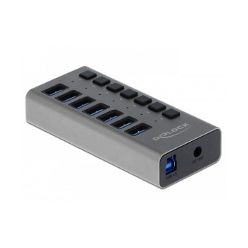 Delock externer USB 3.0 Hub 7-Ports, with 7 Schalter Delock externer USB 3.0 Hub 7-Ports, with 7 Schalter