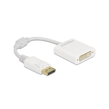 Adapter DP 1.1 Stecker zu DVI Buchse, Passiv, weiss Adapter DP 1.1 Stecker zu DVI Buchse, Passiv, weiss