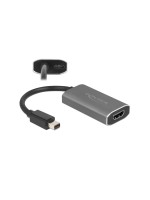 Delock Adapter Mini-DP 1.4 zu HDMI, Aktiv Adapter 8K mit HDR Funktion