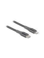 Delock USB Type-C zu Lightning, 2m, Grau, Für iPhone, iPad und iPod