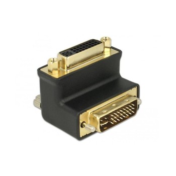 Adapter DVI-I Stecker auf DVI-I Buchse 90ø, 90 Grad Winkeladapter Duallink 24+5 Adapter DVI-I Stecker auf DVI-I Buchse 90ø, 90 Grad Winkeladapter Duallink 24+5