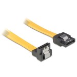 SATA2 câble intern, 30cm avec Clip, jaune, Anschlüsse: unten / gerade