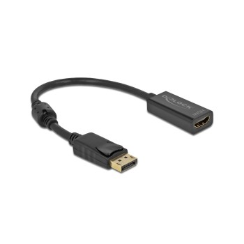 Adapter DP1.2 Stecker zu HDMI Buchse, 4K, Passiv, 20cm, schwarz Adapter DP1.2 Stecker zu HDMI Buchse, 4K, Passiv, 20cm, schwarz