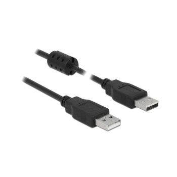 USB2.0 cable, A-Stecker for A-Stecker, 2m, black 
