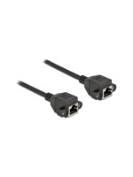 Delock Câble patch Câble d'extension Cat 6A, S/FTP, 5 m, Noir
