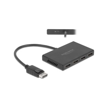 Delock DisplayPort 1.4 Splitter, 1 x DisplayPort in for 4x DisplayPort out Delock DisplayPort 1.4 Splitter, 1 x DisplayPort in for 4x DisplayPort out