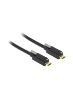 Delock USB3.2 Gen2 cable Typ-C for C, 2m, bis 10Gbps, black , with Schraube oben