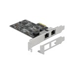 Delock Carte réseau 2x 2.5 Gbps RJ-45 PCI-Express x2