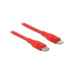 Delock USB Type-C for Lightning, 2m, red, MFi, for iPhone, iPad and iPod