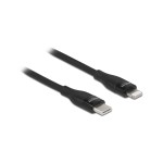 Delock Câble USB USB C - Lightning 0.5 m, Noir