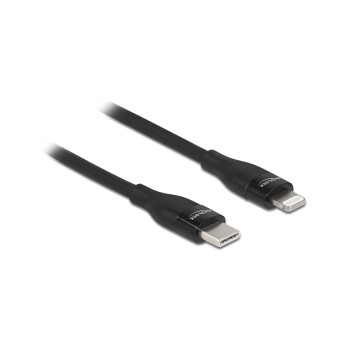 Delock USB Type-C for Lightning, 0.5m, black , MFi, for iPhone, iPad and iPod