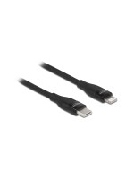 Delock USB Type-C zu Lightning, 2m, Schwarz, MFi, für iPhone, iPad und iPod