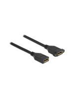 Delock DisplayPort 1.2 cable Buchse/Buchse, 30cm, black , max. 3840 x 2160 @ 60 Hz