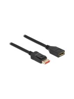 Delock DisplayPort Verlängerungskabel, Stecker zu Buchse, 8K 60Hz, 1m