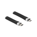 Delock Câble plat USB 2.0 USB C - Micro-USB B 0.135 m