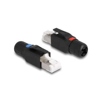 Delock RJ45 Stecker Feldkonfektionierbarer, Cat. 6A, Geschirmt, Durchmesser 6.0-8.5mm Delock RJ45 Stecker Feldkonfektionierbarer, Cat. 6A, Geschirmt, Durchmesser 6.0-8.5mm