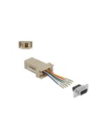 Delock Adaptateur D-Sub 9 broches vers RJ12 6P/6C, kit de montage 0.052 m