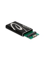 Delock Externes Gehäuse SuperSpeed USB, für mSATA SSD, schwarz, Rate bis zu 5 Gbps