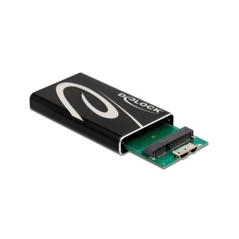 Delock Externes Gehäuse SuperSpeed USB, for mSATA SSD, black , Rate bis for 5 Gbps Delock Externes Gehäuse SuperSpeed USB, for mSATA SSD, black , Rate bis for 5 Gbps