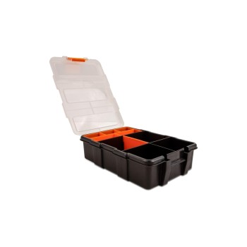 Delock Sortimentsbox with 11 Fächern, Orange/black , 220 x 155 x 60 mm Delock Sortimentsbox with 11 Fächern, Orange/black , 220 x 155 x 60 mm