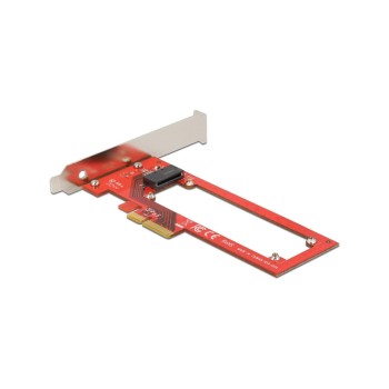 Delock PCI-Express x4 Karte for 1xEDSFF E1.S, Slot - Low Profile Formfaktor Delock PCI-Express x4 Karte for 1xEDSFF E1.S, Slot - Low Profile Formfaktor