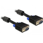 Monitorcâble VGA, M/M, 1 Meter, Stecker-Stecker, 2xFerritkern, 15Pin