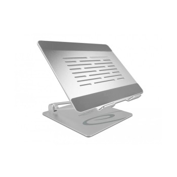 Delock Tablet and Notebook Standhalt. 18414, Zusammengeklappt: ca. 28 x 23 x 4 cm, Alu