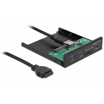 Delock USB Hub Front Panel 64058, 2x USB 3.2 Typ-A, 1x SD, 1x Micro SD Delock USB Hub Front Panel 64058, 2x USB 3.2 Typ-A, 1x SD, 1x Micro SD