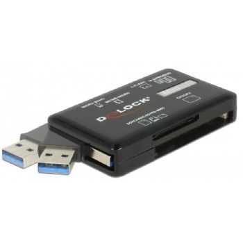 Delock 91758 Card Reader USB 3.2, CF/ SD/ Micro SD/ MS/ M2/ xD Speicherkarten Delock 91758 Card Reader USB 3.2, CF/ SD/ Micro SD/ MS/ M2/ xD Speicherkarten