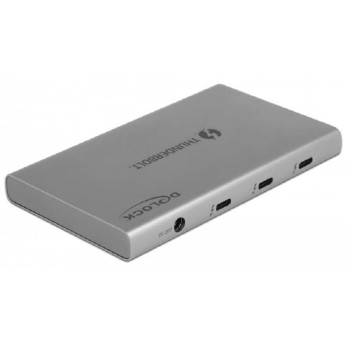 Delock 64157 Externes Gehäuse Thunderbolt, SuperSpeed USB 10 Gbps Typ-A Port - 8K Delock 64157 Externes Gehäuse Thunderbolt, SuperSpeed USB 10 Gbps Typ-A Port - 8K