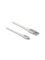 Delock USB Daten&Ladekabel, Weiss, 3m, für iPhone, iPad, iPod