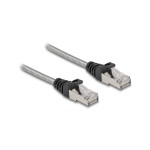 Delock Câble patch avec gaine métallique Cat 6A, U/FTP, 2 m, Argenté