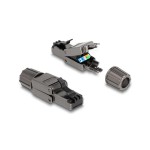 Delock Connecteur RJ45 Cat.8.1 STP, sans outil 1 Pièce/s, Gris