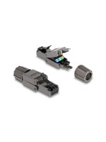 Delock RJ45 Stecker, Cat.8.1 STP, werkzeugfrei