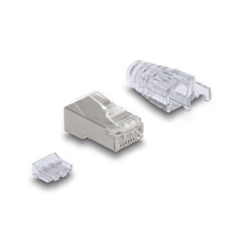 Delock Connecteur RJ45, FTP, Cat.6 50 Pièce/s, Transparent Delock Connecteur RJ45, FTP, Cat.6 50 Pièce/s, Transparent