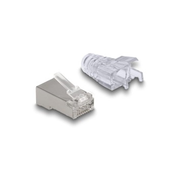 Delock Connecteur RJ45, FTP, Cat.6 50 Pièce/s, Transparent Delock Connecteur RJ45, FTP, Cat.6 50 Pièce/s, Transparent