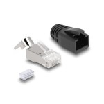 Delock Connecteur RJ45, S/FTP,Cat.6A/7 25 Pièce/s, Transparent