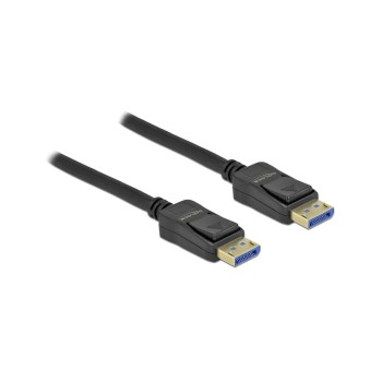 Delock DisplayPort cable 10K 60Hz, 54Gbps, 3x Geschirmt, black , 2m Delock DisplayPort cable 10K 60Hz, 54Gbps, 3x Geschirmt, black , 2m