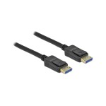 Delock DisplayPort cable 10K 60Hz, 54Gbps, 3x Geschirmt, black , 3m