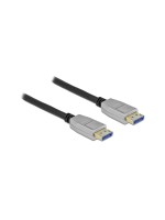 Delock DisplayPort cable 10K 60Hz, 54Gbps, 3x Geschirmt, black , 1m, Metallgehäuse