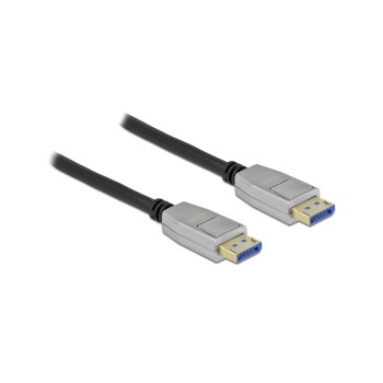 Delock DisplayPort cable 10K 60Hz, 54Gbps, 3x Geschirmt, black , 2m, Metallgehäuse Delock DisplayPort cable 10K 60Hz, 54Gbps, 3x Geschirmt, black , 2m, Metallgehäuse