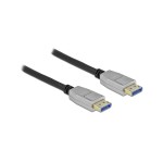 Delock DisplayPort Kabel 10K 60Hz, 54Gbps, 3x Geschirmt, schwarz, 3m, Metallgehäuse