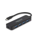 Delock USB 3.2 Gen1 Adapter Type-C 64170, 4x USB Typ-A + 1x USB Typ-C Power Delivery