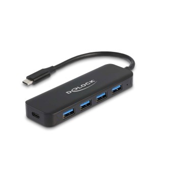 Delock USB 3.2 Gen1 Adapter Type-C 64170, 4x USB Typ-A + 1x USB Typ-C Power Delivery Delock USB 3.2 Gen1 Adapter Type-C 64170, 4x USB Typ-A + 1x USB Typ-C Power Delivery