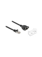 Delock Câble patch pour module Easy 45 Cat 6A, S/FTP, 1 m, Noir