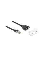 Delock Câble patch pour module Easy 45 Cat 6A, S/FTP, 0.5 m, Noir