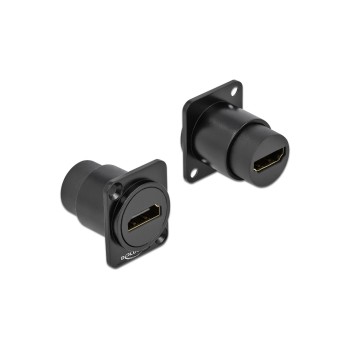 Delock Modul: D-Typ HDMI-A, Buchse-Buchse, black  Delock Modul: D-Typ HDMI-A, Buchse-Buchse, black