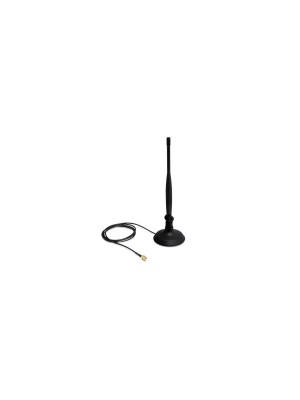 Delock Antenne WLAN 802.11 b/g/n RP-SMA 4 dBi Rayonnement omni directionnel Delock Antenne WLAN 802.11 b/g/n RP-SMA 4 dBi Rayonnement omni directionnel