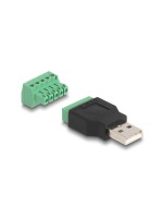 Delock USB2.0 Typ-A Stecker-Terminalblock, Adapter, 2-teilig