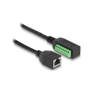 Delock RJ45 cable Cat. 5e Buchse, for Terminalblock Adapter, 21.5cm